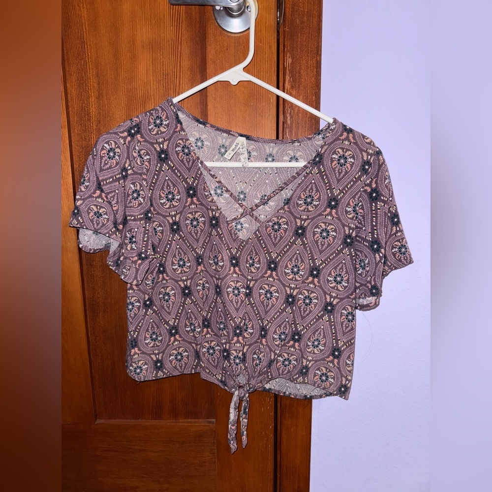 Mudd girls medium super cute purple top